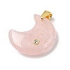Natural Rose Quartz Pendants G-A297-02G-05-2