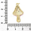 Brass Micro Pave Cubic Zirconia Pendants KK-A278-03G-01-3
