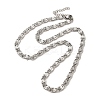 304 Stainless Steel Lumachina Chain Necklaces NJEW-C060-01C-P-1