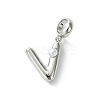 Rack Plating Brass with ABS Plastic Pearl European Dangle Charms KK-G501-02V-P-1