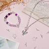 100Pcs Flower Tibetan Style Alloy Toggle Clasps FIND-SC0008-10-4