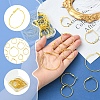 32Pcs 4 Styles Iron Huggie Hoop Earring Findings IFIN-FS0001-50-2