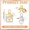 2Pcs 316 Surgical Stainless Steel Locket Pendant Decorations HJEW-NB00253-2