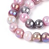Electroplate Opaque Glass Beads Strands EGLA-T026-8mm-05F-3