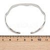 304 Stainless Steel Cuff Bangles for Women BJEW-B147-01P-3