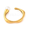 Ion Plating(IP) 304 Stainless Steel Cuff Finger Rings for Women RJEW-S414-45B-G-3