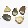 Natural Madagascar Agate Pendants G-G694-B-22-1