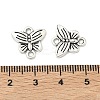 Butterfly Tibetan Style Alloy Links connectors X-TIBE-5369-AS-LF-4