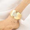 Rack Plating Brass Micro Pave Clear Cubic Zirconia Cuff Rings for Women RJEW-M028-113G-1