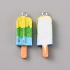 Three Color Opaque Resin Pendants RESI-TAC0010-66E-1