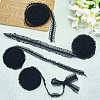 20Yards 4 Styles Pleated Chiffon Elastic Lace Trim OCOR-DJ0001-42-3