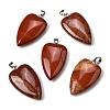 Natural Red Jasper Pendants G-F820-04P-12-1