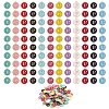 120Pcs 12 Colors Golden Plated Alloy Charms ENAM-SZ0001-64P-1