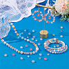 560Pcs 2 Styles Transparent Crackle Glass Beads Strands CCG-PH0001-25-2