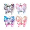 UV Plating Rainbow Iridescent Acrylic Pendants PALLOY-JF02422-1