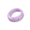 Spray Painted Alloy Spring Gate Rings AJEW-C035-01B-2