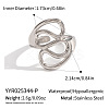 Adjustable 304 Stainless Steel Open Cuff Rings for Women LS-SZ1207-5-1