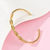 304 Stainless Steel Cuff Bangles for Women BJEW-F497-01G-5