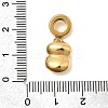 304 Stainless Steel Red Enamel European Dangle Charms STAS-D153-23G-3
