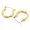 Wave Ring 304 Stainless Steel Hoop Earrings for Women EJEW-C067-11G-2