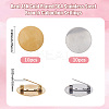 20Pcs 2 Colors PVD Vacuum Plating 304 Stainless Steel Brooch Cabochon Settings STAS-BBC0007-27-2