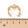 Brass Micro Pave Clear Cubic Zirconia Cuff Rings for Women RJEW-D307-01G-A-3
