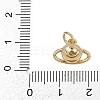 Brass Pave Cubic Zirconia Pendants KK-D409-25G-3