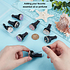 8Pcs 4 Colors Resin Car Air Vent Clips HJEW-OC00237-3