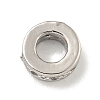 Brass Micro Pave Clear Cubic Zirconia European Beads KK-G493-41P-2