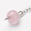 Chakra Natural Rose Quartz Dowsing Pendulums X-G-F516-01C-5