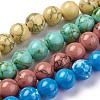 Synthetic Turquoise Beads Strands TURQ-H038-8mm-M-2
