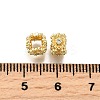 Brass Micro Pave Cubic Zirconia Beads KK-C106-25A-G-2