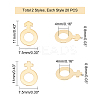 40Pcs 2 Style 304 Stainless Steel Charms STAS-UN0029-04-5