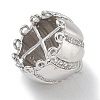 Rack Plating Brass Micro Pave Clear Cubic Zirconia Pendant Bails KK-L224-002P-2