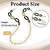 1Pc Acrylic with Alloy Oval Link Chains Neck Strap for Eyeglasses AJEW-CN0003-60B-2