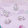 6Pcs Anchor Alloy Rhinestone Lapel Pins for Backpack Clothes JEWB-FH0002-73P-5