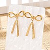 304 Stainless Steel Dangle Stud Earrings EJEW-I318-02G-02-2