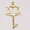Alloy Open Back Bezel Pendants PALLOY-CJC0004-07G-03-1
