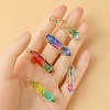 5Pcs 5 Colors Glass Pendants GLAA-YW0003-24-3