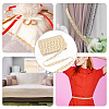10M Polyester Gold Metallic Lace Ribbon DIY-WH0491-43A-5