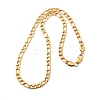 7MM 304 Stainless Steel Figaro Chain Necklaces for Women Men NJEW-B134-04B-G-4