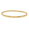 Luxury Round Brass Beads & Curved Tube Stretch Bracelets for Women CV0826-3-1