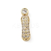 Brass Micro Pave Cubic Zirconia Pendants KK-A300-02G-I-1
