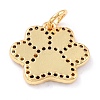 Real 18K Gold Plated Brass Micro Pave Cubic Zirconia Charms ZIRC-L100-085G-02-3
