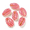 Printed Natural Shell Beads BSHE-G037-01F-1