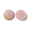 Two Tone Wood Grain Frosted Imitation Leather Style Resin Cabochons RESI-G053-01B-1