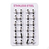 304 Stainless Steel with Enamel Hoop Earrings EJEW-M001-21C-P-2