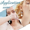 80Pcs 8 Styles ABS Plastic Imitation Pearl Pendants & Connector Charms PALLOY-YW00068-6