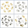 10Pcs Alloy European Beads FIND-YW0009-83-2