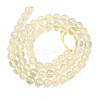 Natural Lemon Quartz(Heated) Beads Strands G-B167-A11-6mm-3